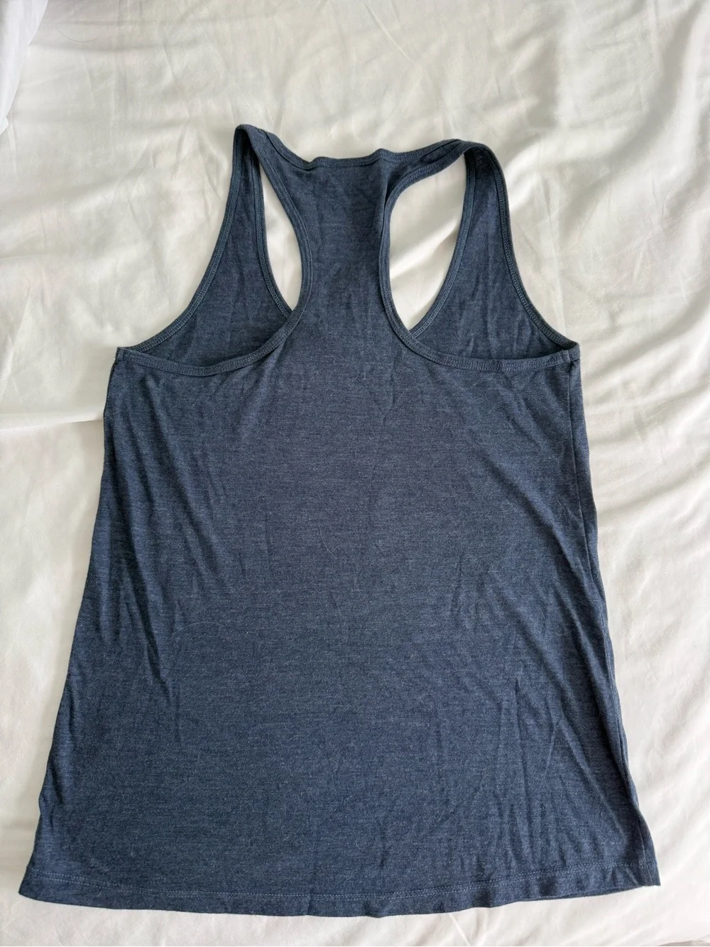 Cle Script Racerback Tank - Navy with Maroon & Gold Script - Picture 3 of 3